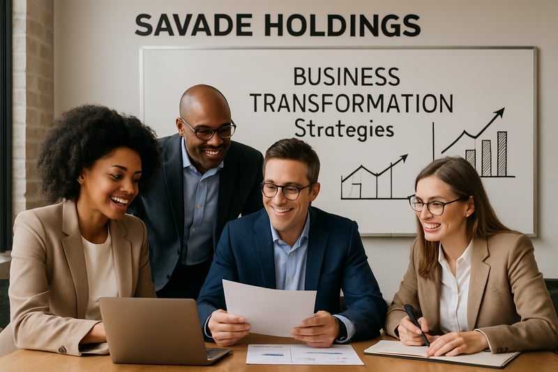 Savade Holdings team collaborating on business transformation strategies